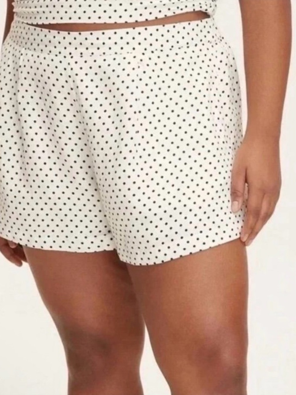 Kate spade x Target mini Polka Dot High Rise Linen Shorts Size Small New